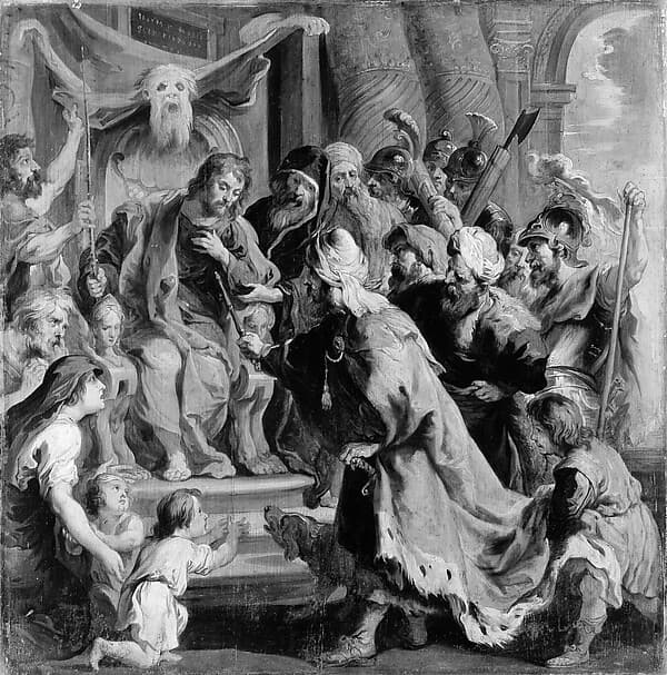 Peter Paul Rubens. Cambyses Appointing Otanes Judge