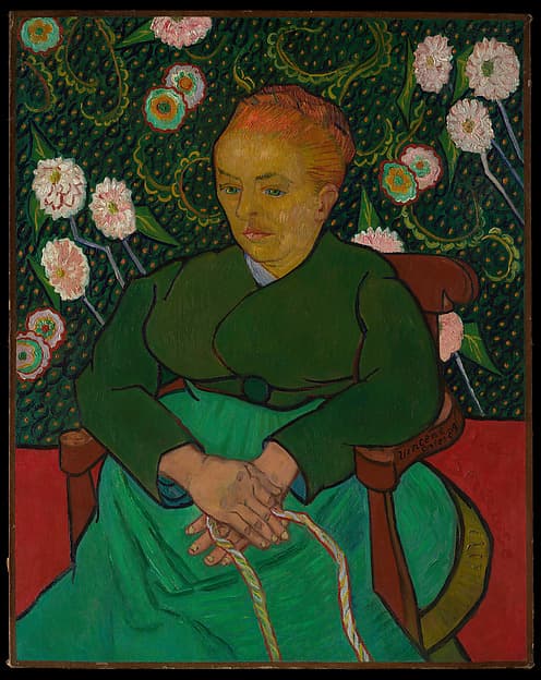Vincent van Gogh. La Berceuse (Woman Rocking a Cradle; Augustine-Alix Pellicot Roulin, 1851–1930)