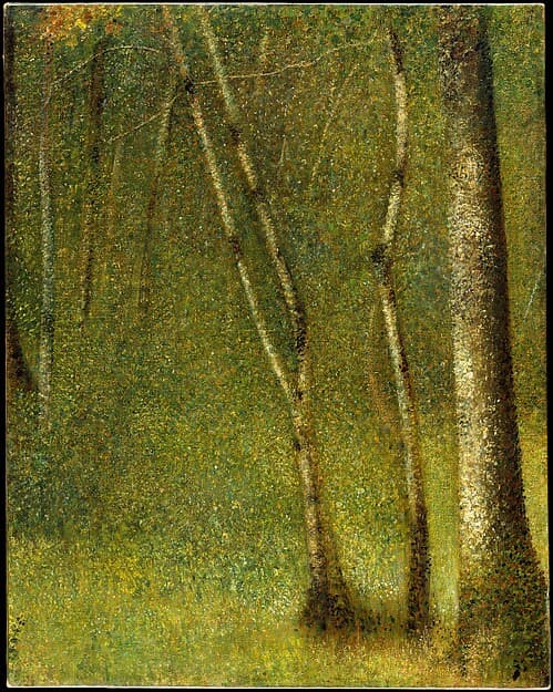 Georges Seurat. The Forest at Pontaubert
