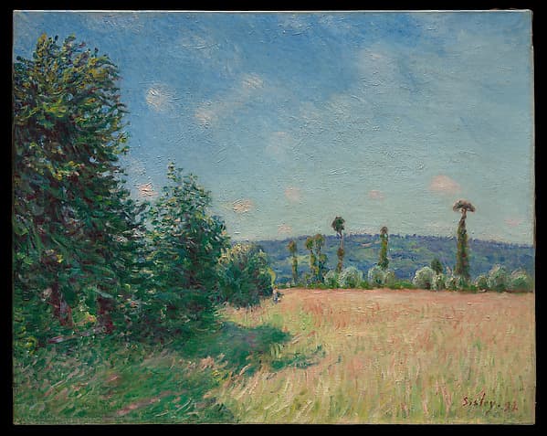 Alfred Sisley. Sahurs Meadows in Morning Sun