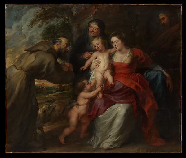 Peter Paul Rubens. The Holy Family with Saints Francis and Anne and the Infant Saint John the Baptist