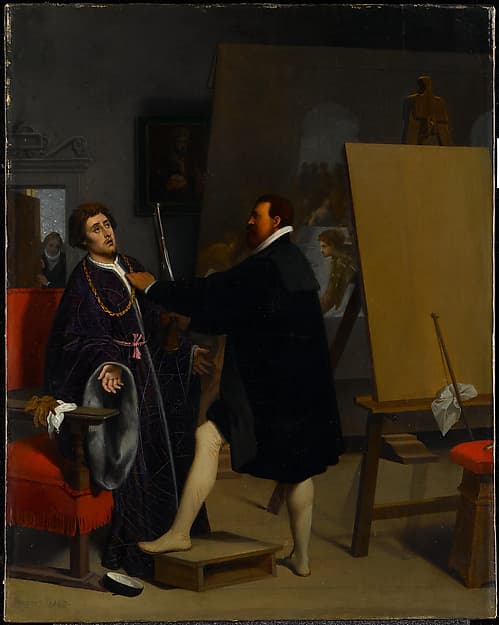 Jean-Auguste-Dominique Ingres. Aretino in the Studio of Tintoretto