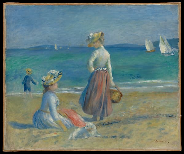 Pierre-Auguste Renoir. Figures on the Beach
