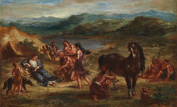 Eugène Delacroix. Ovid among the Scythians