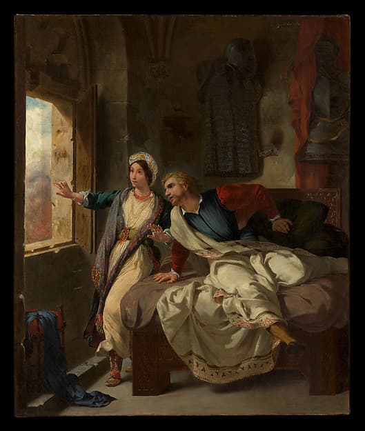 Eugène Delacroix. Rebecca and the Wounded Ivanhoe