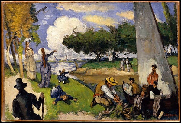 Paul Cézanne. The Fishermen (Fantastic Scene)