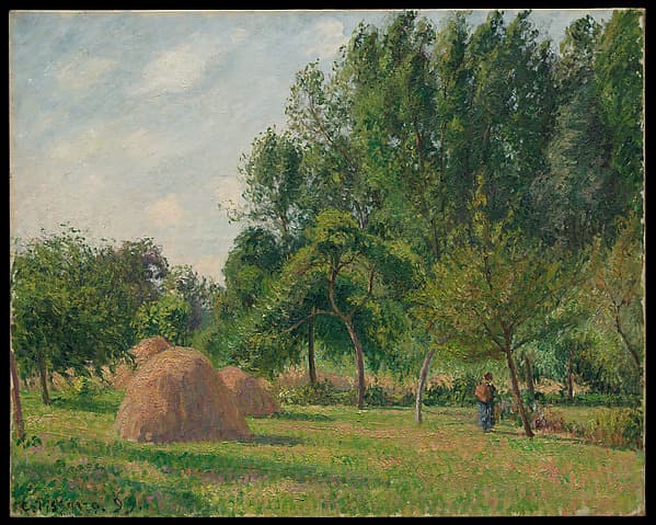 Camille Pissarro. Haystacks, Morning, Eragny