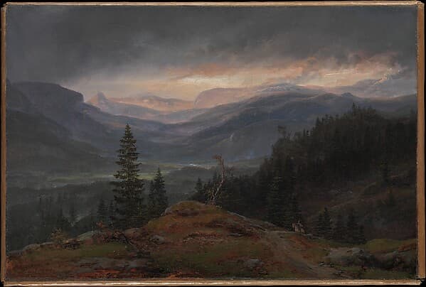 Johan Christian Dahl. View over Hallingdal