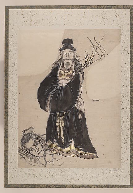 Hokusai. 葛飾北斎筆 鶏と木材鶏図|Album of Sketches by Katsushika Hokusai and His Disciples