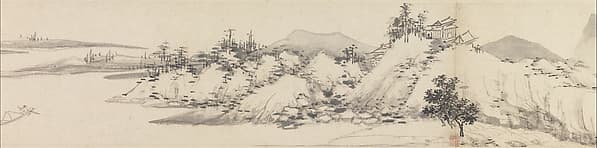 Shen Zhou. Autumn Colors among Streams and Mountains