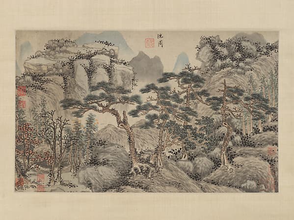 Shen Zhou. Untitled — Album leaf mounted as a hanging scroll