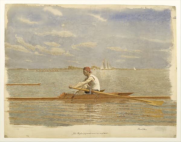 Thomas Eakins. John Biglin in a Single Scull