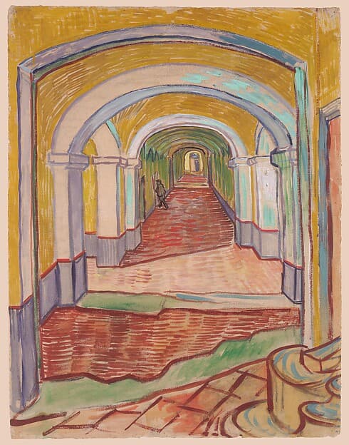 Vincent van Gogh. Corridor in the Asylum