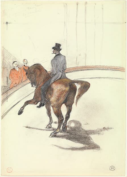 Henri de Toulouse-Lautrec. At the Circus: The Spanish Walk (Au Cirque: Le Pas espagnol)