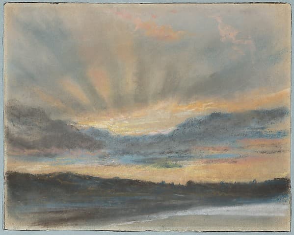 Eugène Delacroix. Sunset