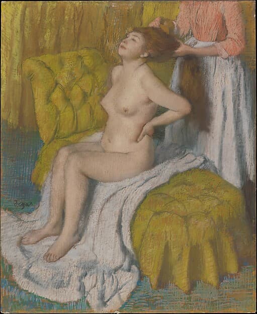 Edgar Degas. Woman Having Her Hair Combed