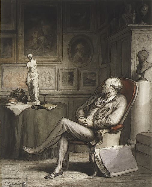 Honoré Daumier. The Connoisseur