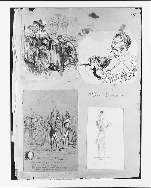James McNeill Whistler. Church Scene (from Sketchbook)