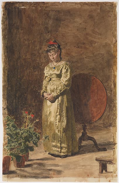 Thomas Eakins. Young Girl Meditating