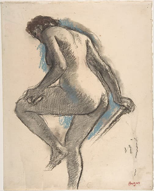 Edgar Degas. Bather Sponging Her Knee