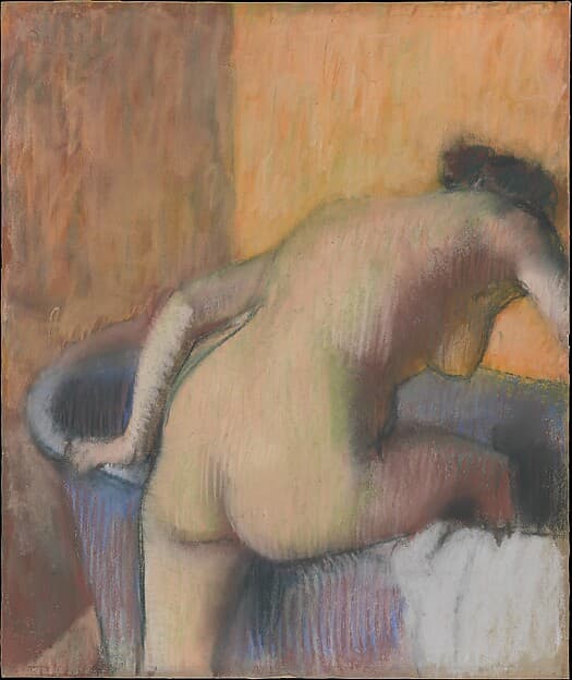 Edgar Degas. Bather Stepping into a Tub