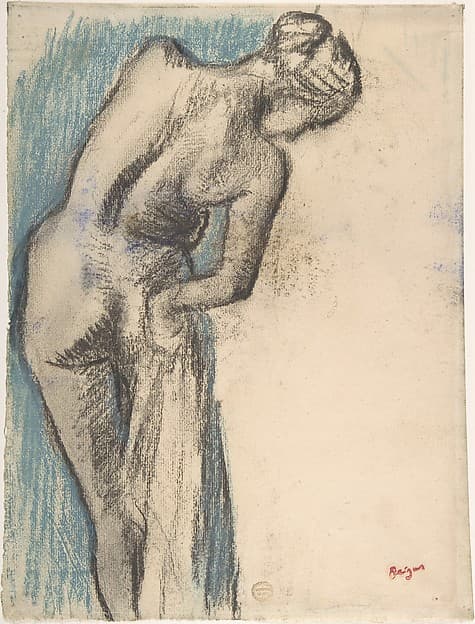 Edgar Degas. Bather Drying Herself