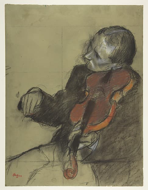 Edgar Degas. Violinist, Study for "The Dance Lesson"