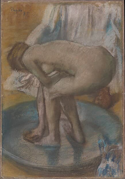 Edgar Degas. Woman Bathing in a Shallow Tub