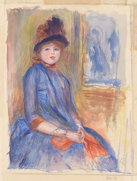 Pierre-Auguste Renoir. Young Girl in a Blue Dress
