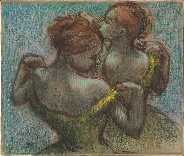 Edgar Degas. Two Dancers, Half-length