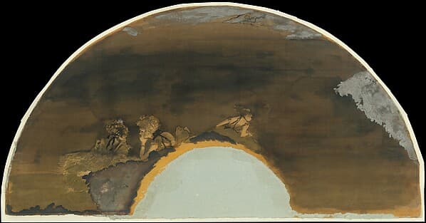 Edgar Degas. Fan Mount: Dancers