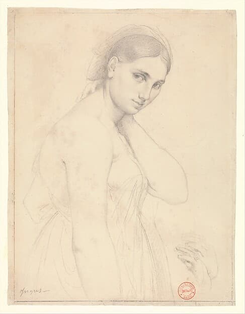 Jean-Auguste-Dominique Ingres. Study for "Raphael and the Fornarina"(?)