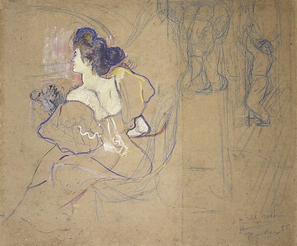Henri de Toulouse-Lautrec. Madame Thadée Natanson (Misia Godebska, 1872–1950) at the Theater