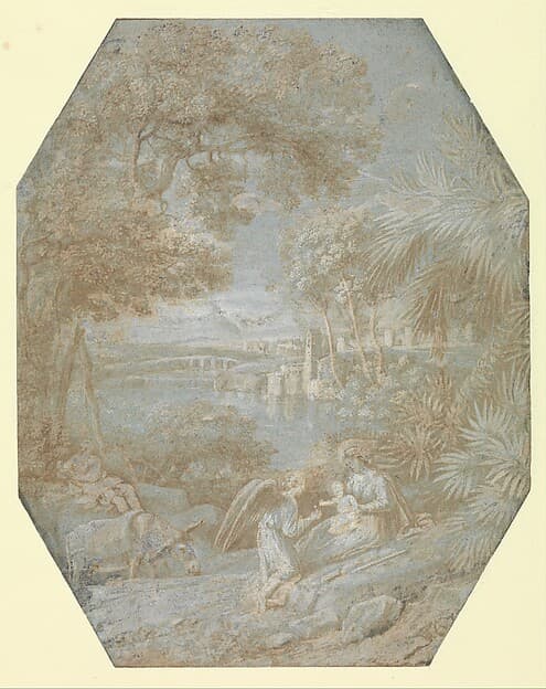 Claude Lorrain. Landscape with the Rest on the Flight into Egypt