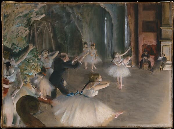Edgar Degas. The Rehearsal Onstage