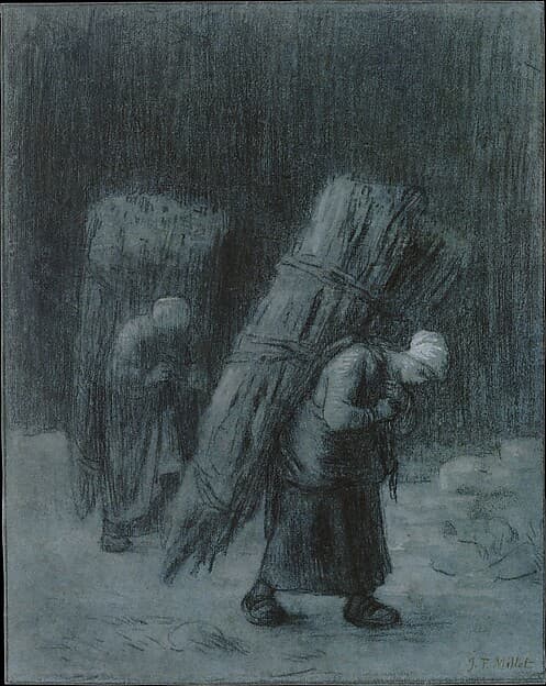 Jean-François Millet. Women Carrying Faggots