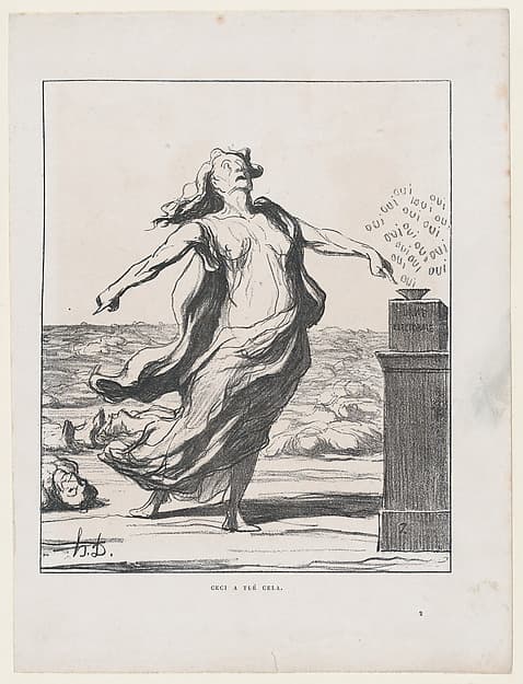 Honoré Daumier. These Answer for Those, from the series News of the Day