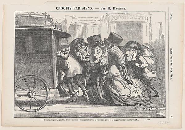 Honoré Daumier. Do Not Push, Please... You Have Number 57, and I Just Called Number 3!