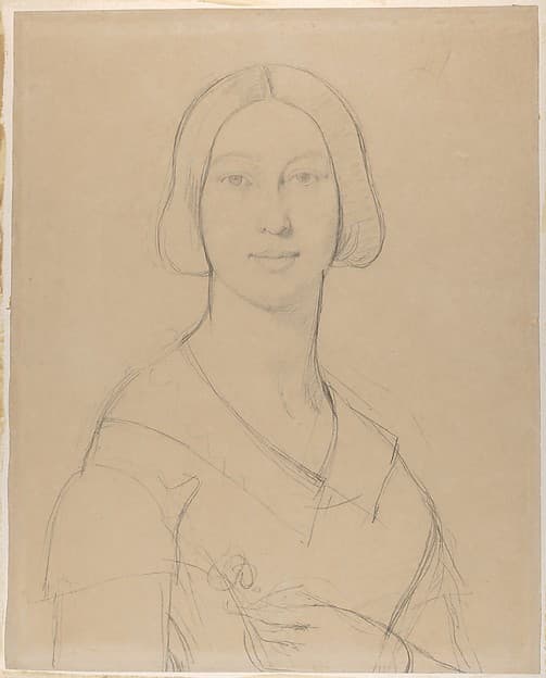 Jean-Auguste-Dominique Ingres. Portrait of Madame Paul Meurice, née Palmire Grange