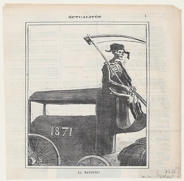 Honoré Daumier. Cursed Year! From the News of the Day series