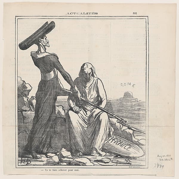Honoré Daumier. Go and Perish for Me, from the series News of the Day