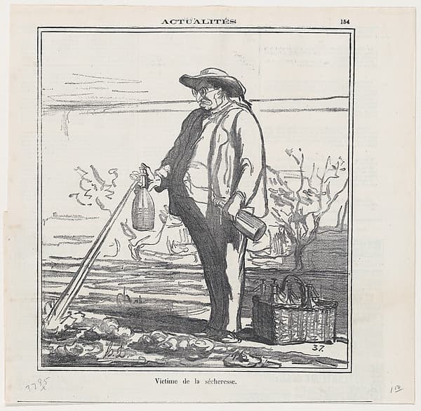 Honoré Daumier. Sacrifice of Drought, from the News of the Day series