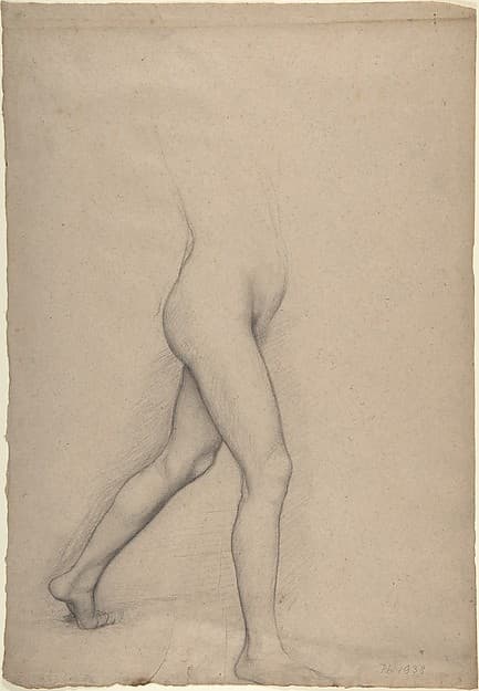 Edgar Degas. Study of a Girl's Legs for the Painting Young Spartans