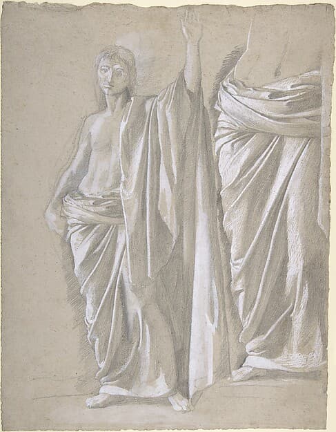 Edgar Degas. Study of Draped Figure
