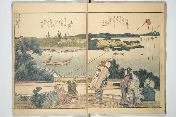 Hokusai. Panoramic Views of Both Banks of the Sumida River