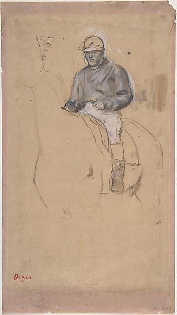 Edgar Degas. Jockey on Horseback