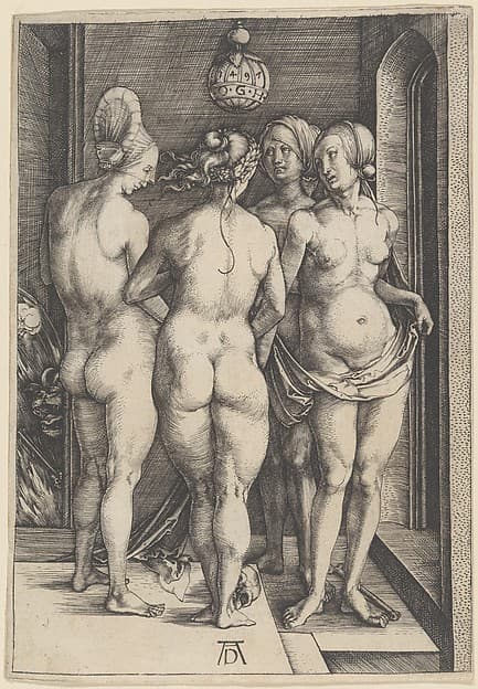Albrecht Dürer. Four Nude Women