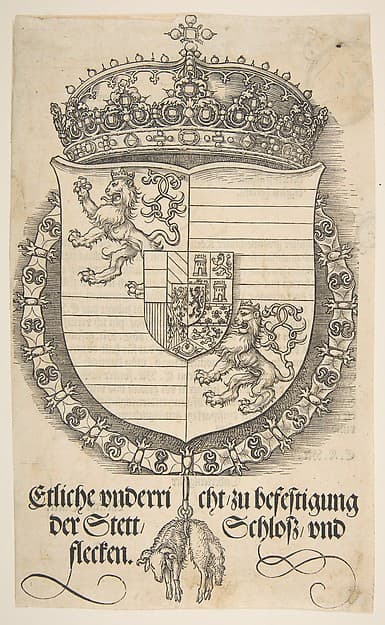 Albrecht Dürer. Coat of Arms of Ferdinand I, King of Hungary and Bohemia