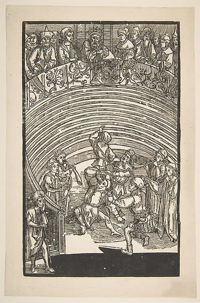 Albrecht Dürer. Illustration for Terence's Comedies, 19th Century Reprint
