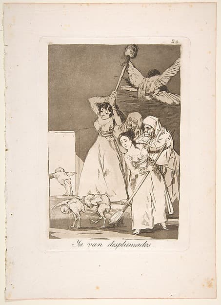 Francisco Goya. Sheet 20 from the series Caprichos: Here They Are, Plucked
